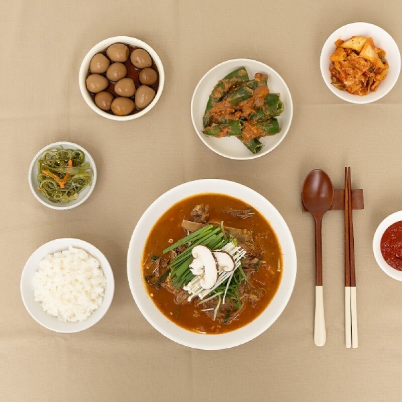 고트밀 염소자리,원주 맛집 염소자리 흑염소전골 흑염소탕 밀키트 1팩 800g